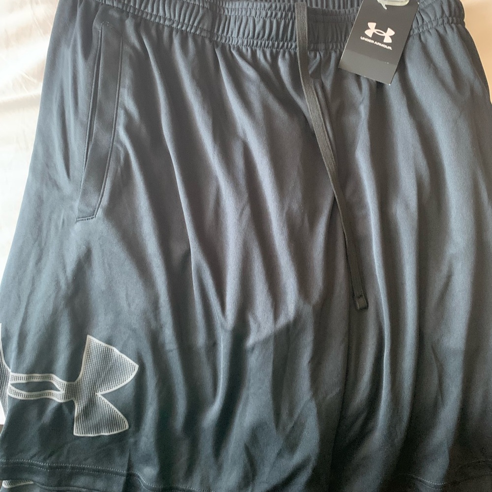 4 NWT Black Drawstring Under Armour shorts with pockets price is for4 shorts - Picture 2 of 5